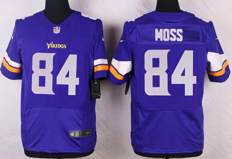 Nike Vikings 84 Randy Moss Purple Elite Jersey