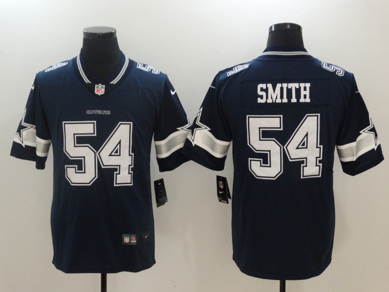Nike Cowboys 54 Jaylon Smith Navy Vapor Untouchable Player Limited Jersey