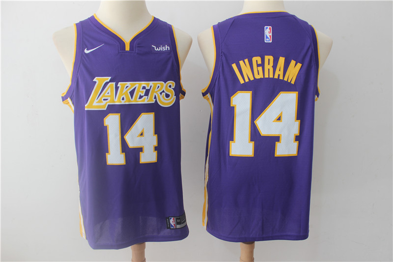 Lakers 14 Brandon Ingram Purple Nike Swingman Jersey