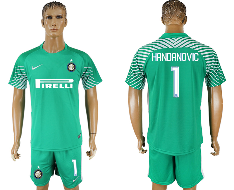 2017-18 Inter Milan 1 HANDANOVIC Green Goalkeeper Soccer Jersey