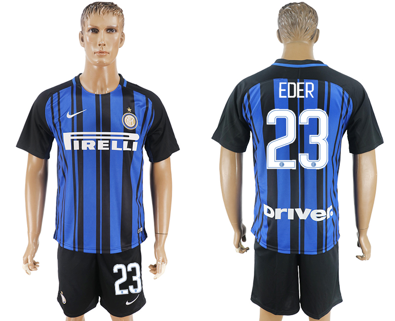 2017-18 Inter Milan 23 EDER Home Soccer Jersey