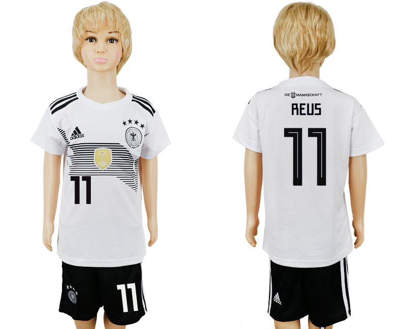 Germany 11 REUS Home Youth 2018 FIFA World Cup Soccer Jersey - Click Image to Close