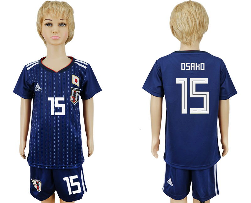 Japan 15 OSAKO Youth Home 2018 FIFA World Cup Soccer Jersey - Click Image to Close