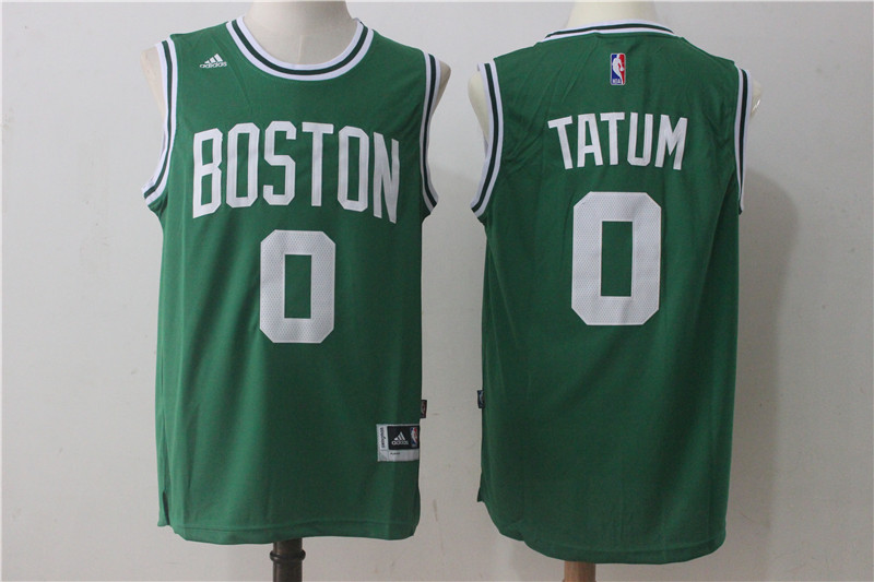 Celtics 0 Jayson Tatum Green Swingman Jersey - Click Image to Close