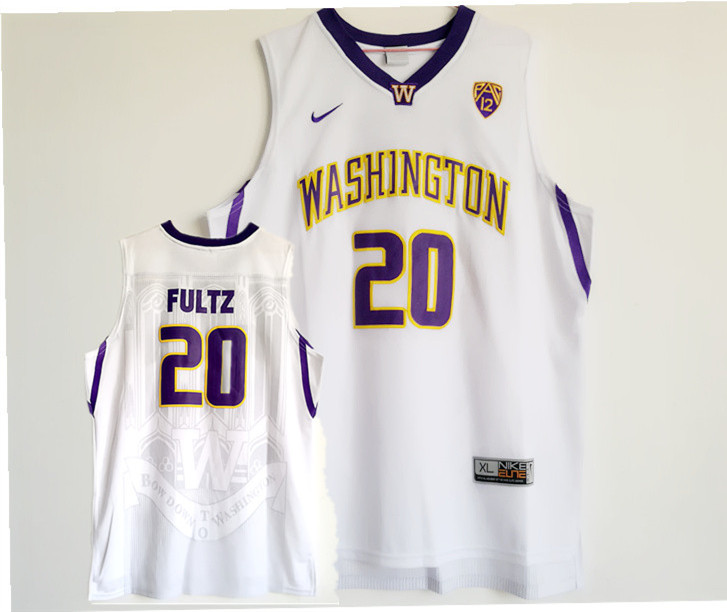 Washington Huskies 20 Markelle Fultz White College Basketball Jersey