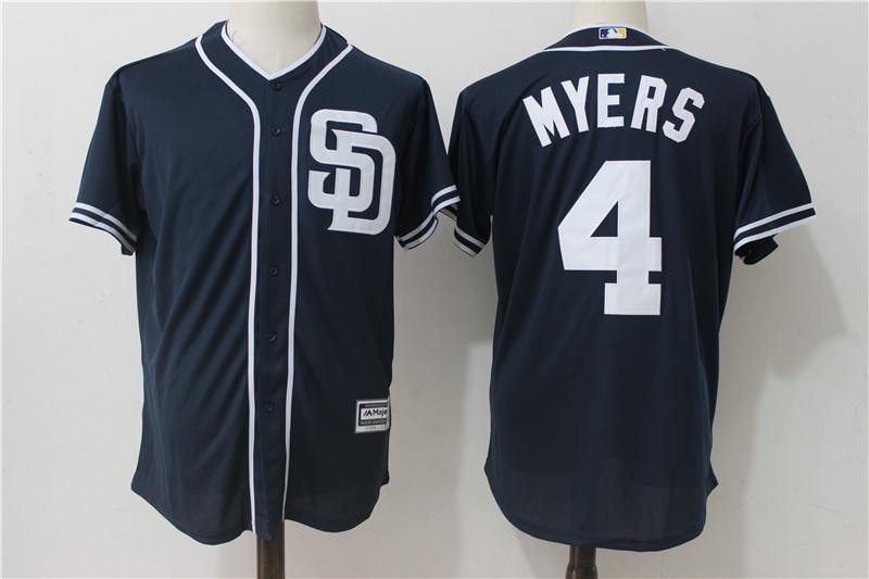 Padres 4 Wil Myers Navy Cool Base Jersey