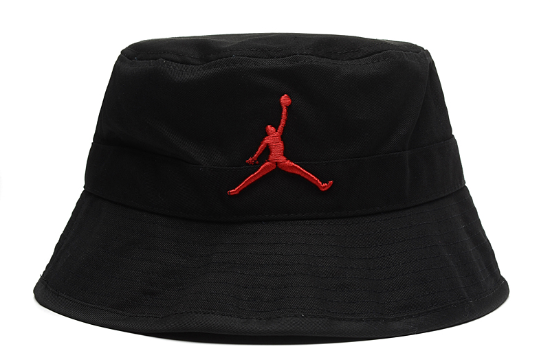Air Jordan Fresh Logo Black Wide Brim Hat LX