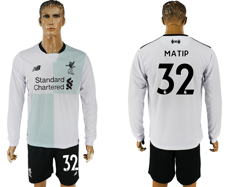 2017-18 Liverpool 32 MATIP Away Long Sleeve Soccer Jersey 2017-18 Liverpool 32 MATIP Away Long Sleeve Soccer Jersey