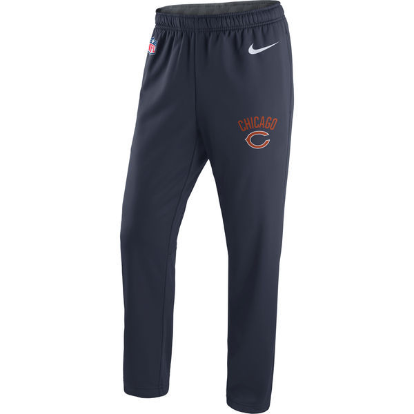 Chicago Bears Nike Navy Circuit Sideline Performance Pants - Click Image to Close