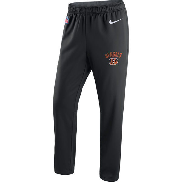 Cincinnati Bengals Nike Black Circuit Sideline Performance Pants - Click Image to Close