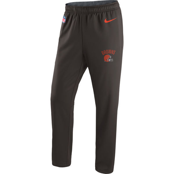 Cleveland Browns Nike Brown Circuit Sideline Performance Pants - Click Image to Close