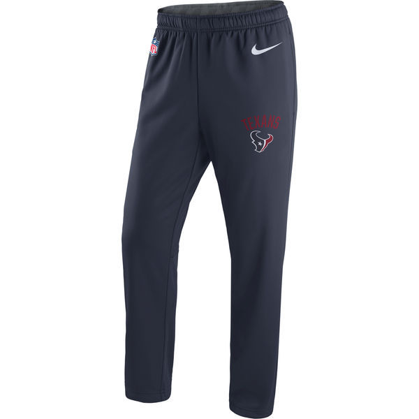 Houston Texans Nike Navy Circuit Sideline Performance Pants - Click Image to Close
