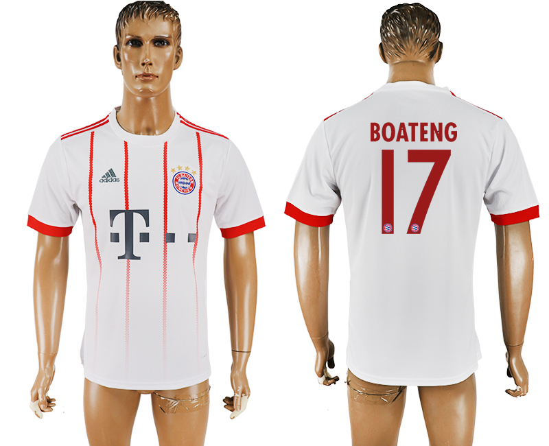 2017-18 Bayern Munich 17 BOATENG UEFA Champions League Away Thailand Soccer Jersey