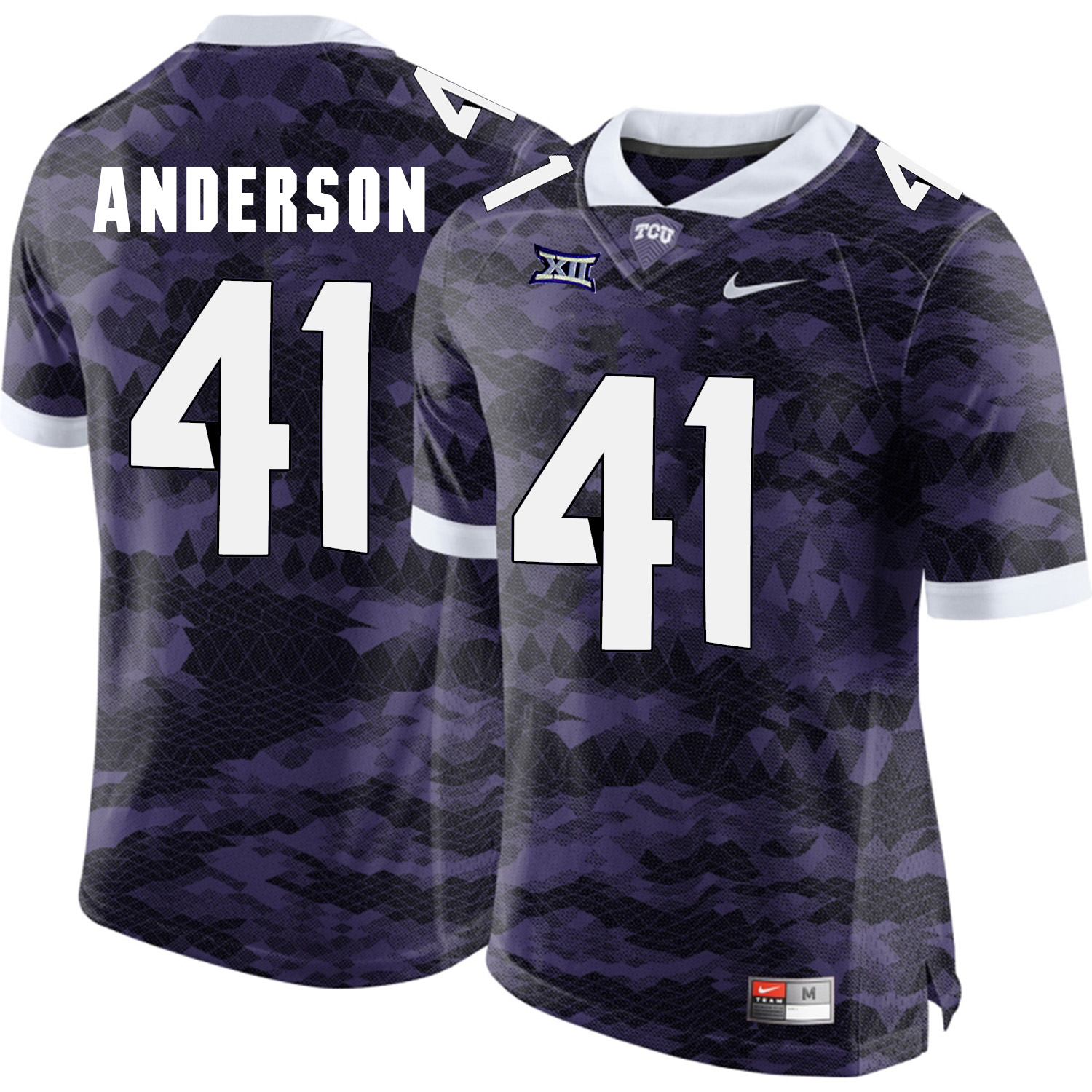TCU Horned Frogs 41 Jonathan Anderson Purple College Football Limited Jersey