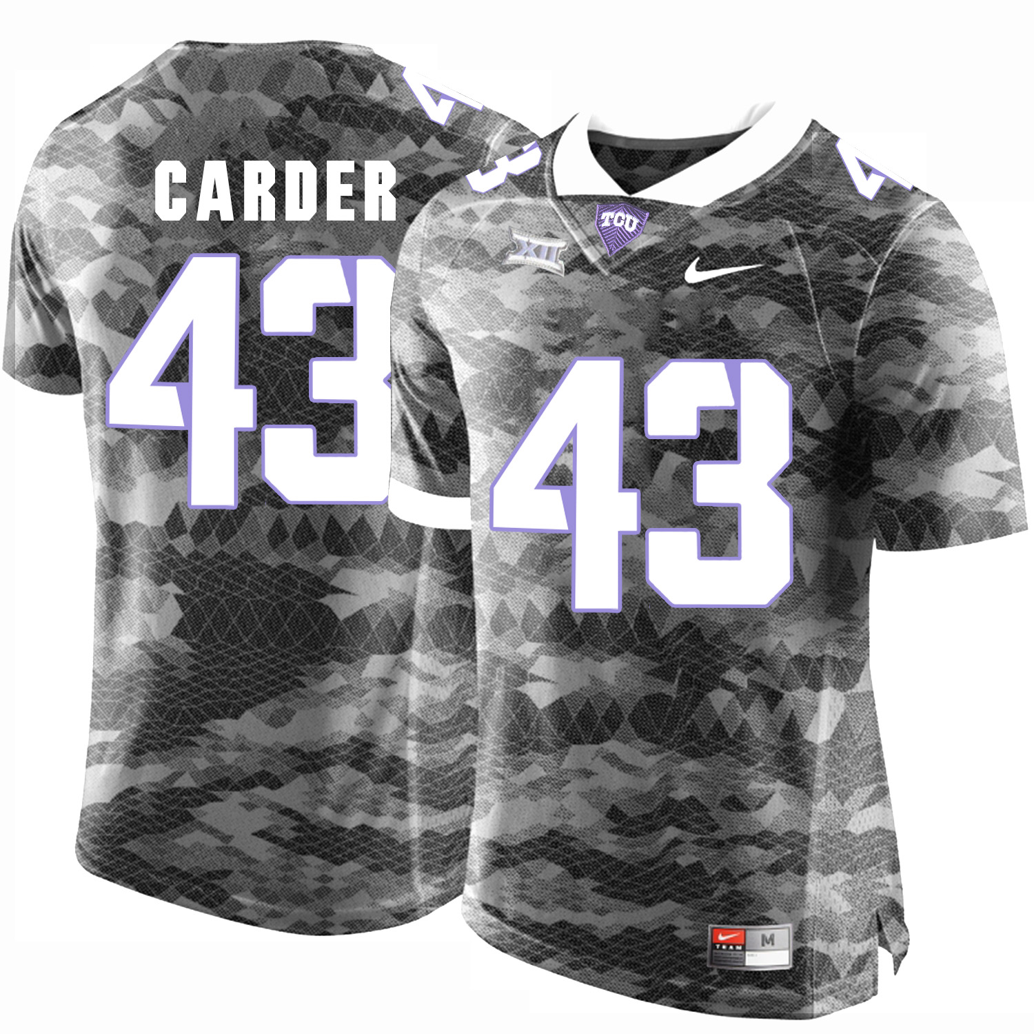 TCU Horned Frogs 43 Tank Carder Gray College Football Limited Jersey