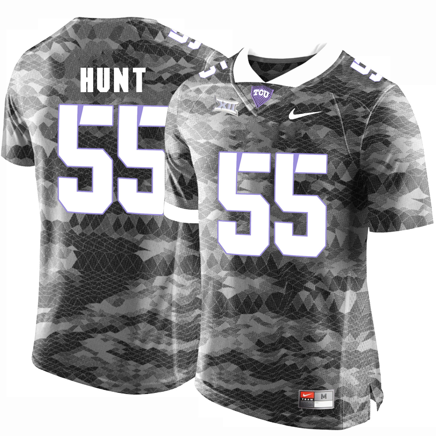TCU Horned Frogs 55 Joey Hunt Gray College Football Limited Jersey