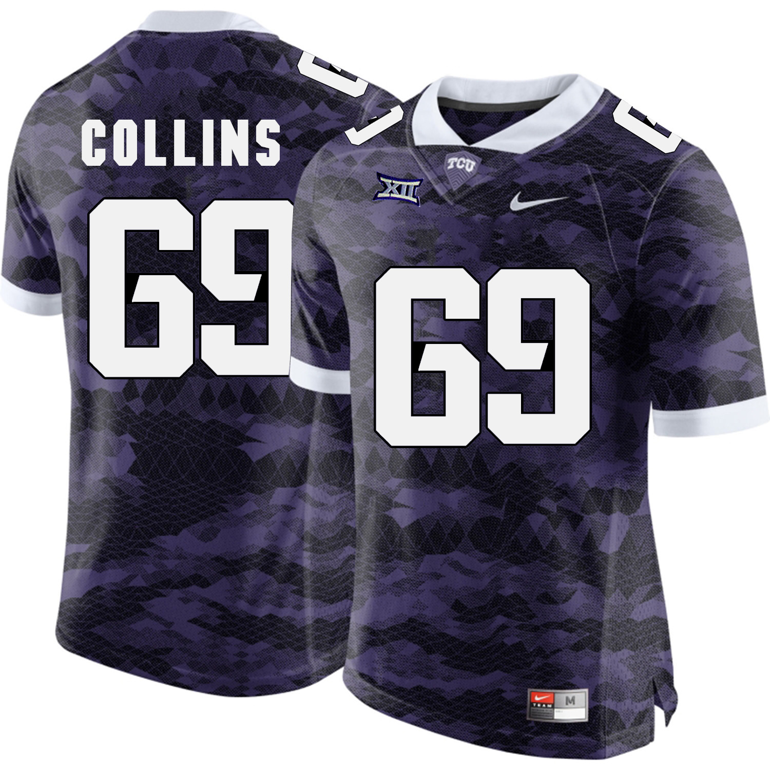 TCU Horned Frogs 69 Aviante Collins Purple College Football Limited Jersey - Click Image to Close