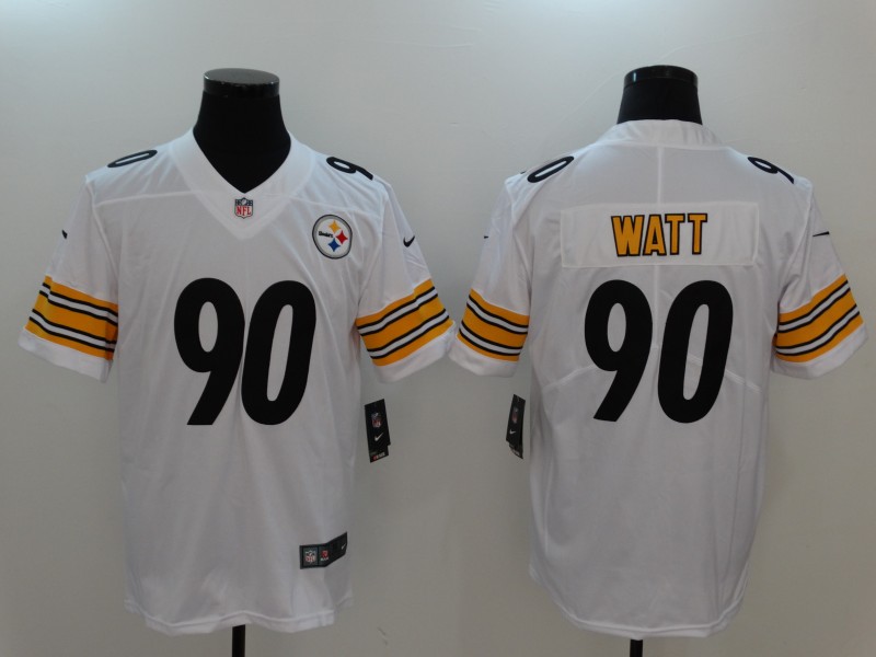 Nike Steelers 90 T.J. Watt White Youth Vapor Untouchable Player Limited Jersey