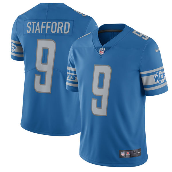 Nike Lions 9 Matthew Stafford Blue Youth Vapor Untouchable Player Limited Jersey