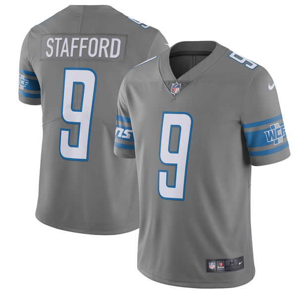 Nike Lions 9 Matthew Stafford Gray Youth Vapor Untouchable Player Limited Jersey