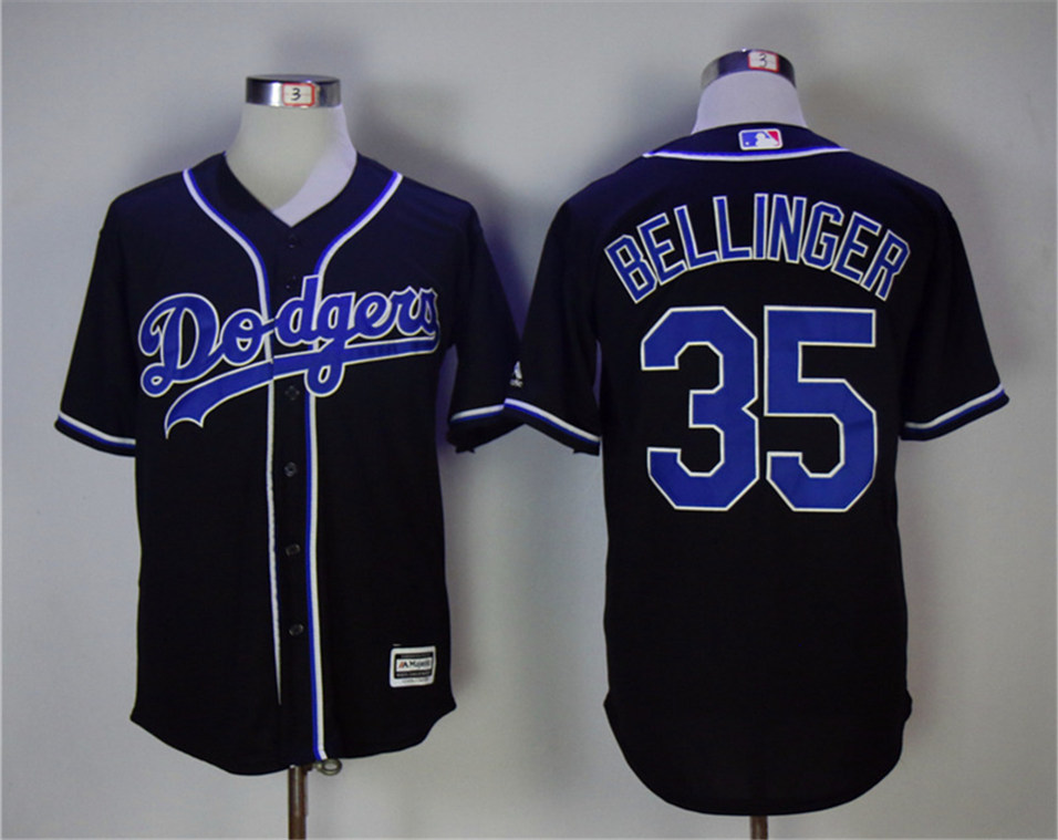Dodgers 35 Cody Bellinger Black Cool Base Jersey Dodgers 35 Cody Bellinger Black Cool Base Jersey