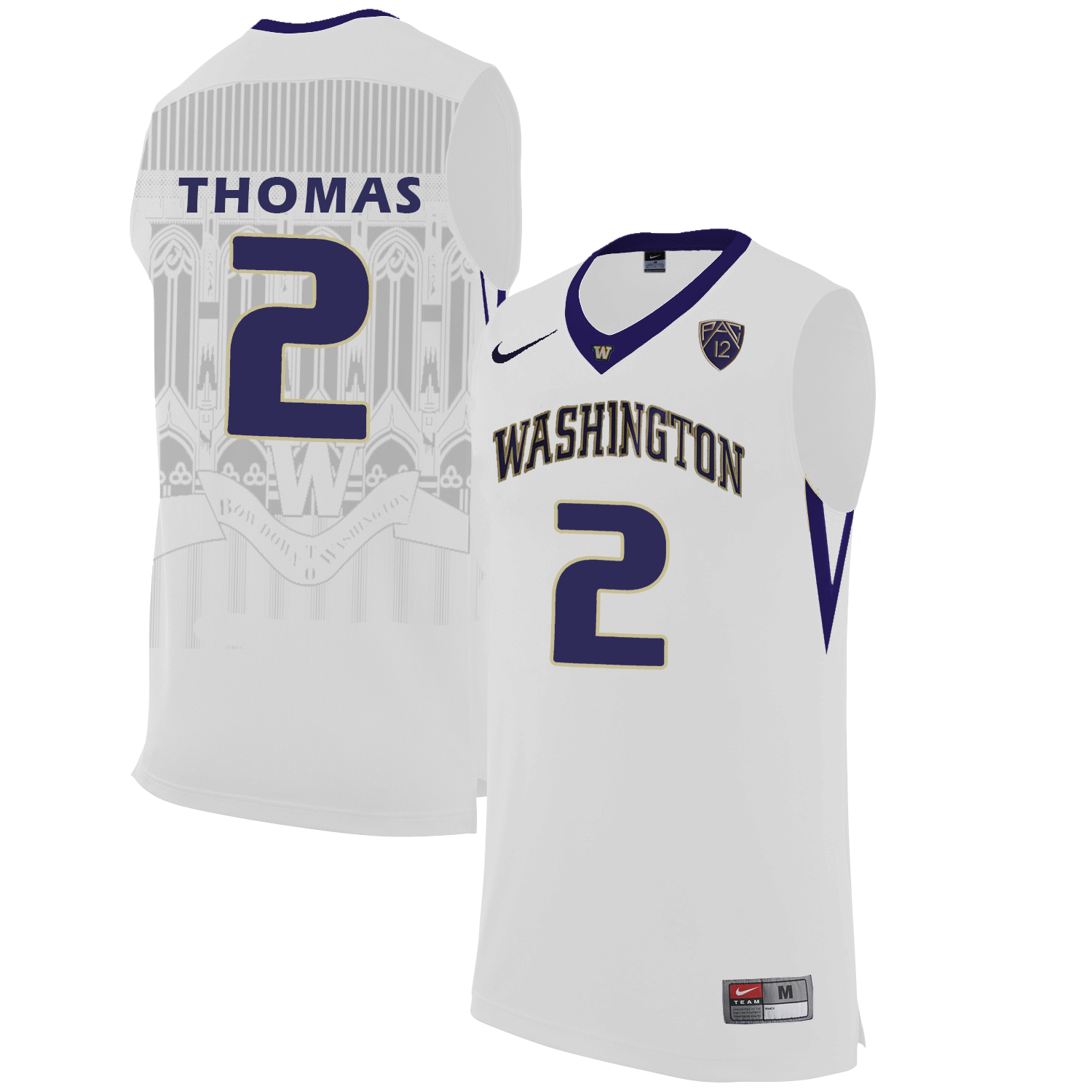 Washington Huskies 2 Isaiah Thomas White College Basketball Jersey