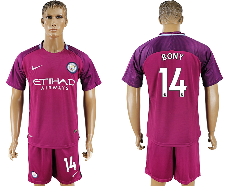 2017-18 Manchester City 14 BONY Away Soccer Jersey 2017-18 Manchester City 14 BONY Away Soccer Jersey