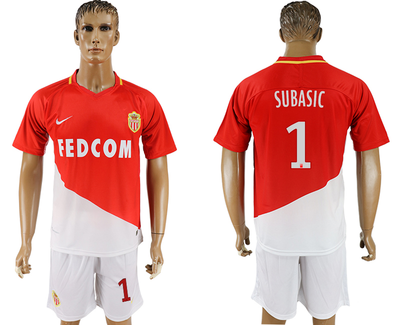 2017-18 Monaco 1 SUBASIC Home Soccer Jersey 2017-18 Monaco 1 SUBASIC Home Soccer Jersey