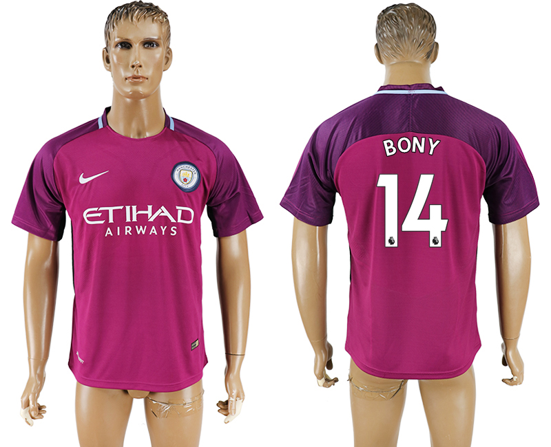 2017-18 Manchester City 14 BONY Away Thailand Soccer Jersey