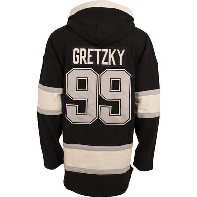 Kings 99 Wayne Gretzky Black All Stitched Hooded Sweatshirt