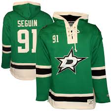 Stars 91 Tyler Seguin Green All Stitched Hooded Sweatshirt - Click Image to Close