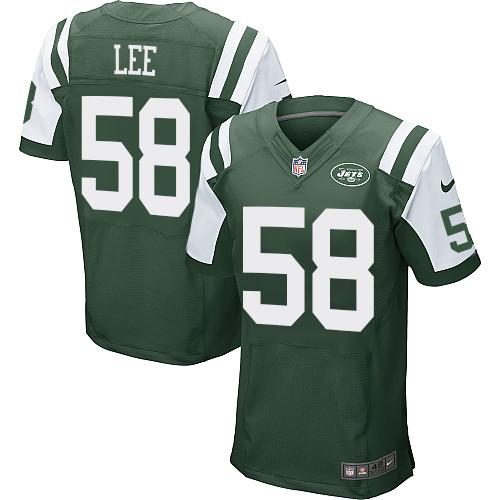 Nike Jets 58 Darron Lee Green Elite Jersey