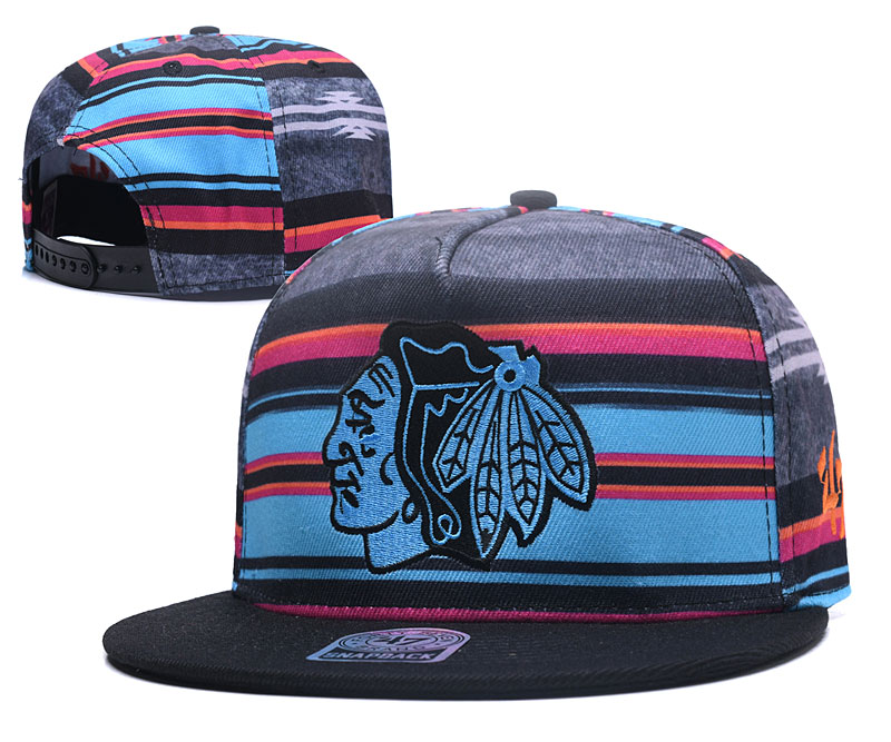 Blackhawks Team Logo Colorful Snapback Adjustable Hat GS