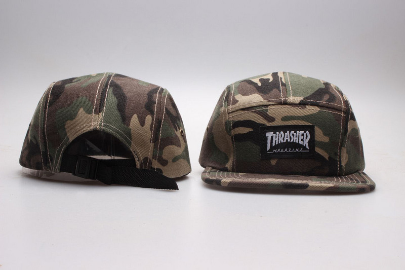 Thrasher Magzine Camo Fashion Snapback Adjustable Hat