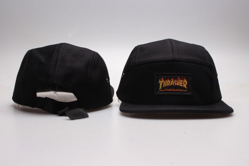 Thrasher Magzine Classic Black Fashion Snapback Adjustable Hat