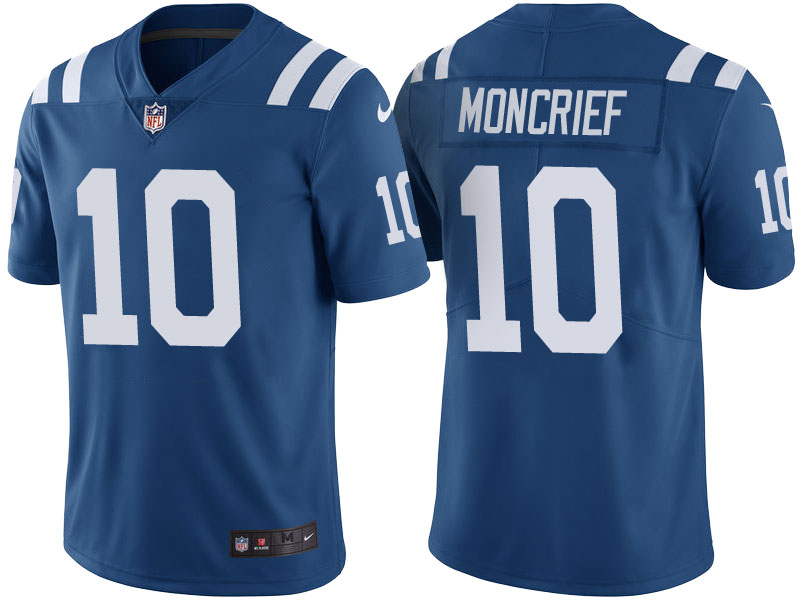 Nike Colts 10 Donte Moncrief Blue Color Rush Limited Jersey