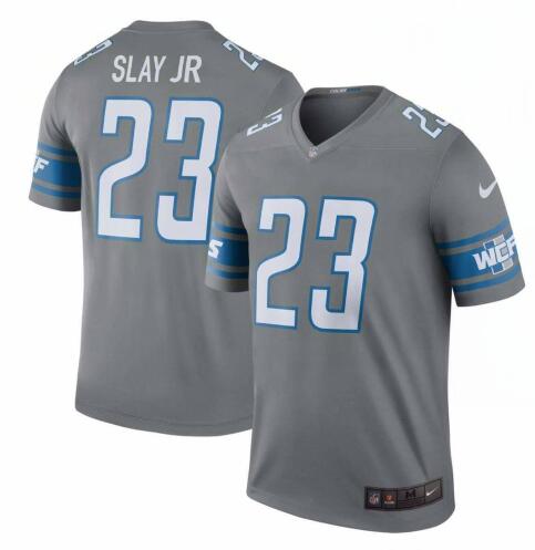 Nike Lions 23 Darius Slay Jr Gray Youth Color Rush Limited Jersey