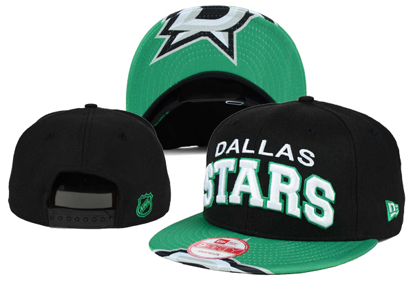 Dallas Stars Team Logo Black Snapback Adjustable Hat