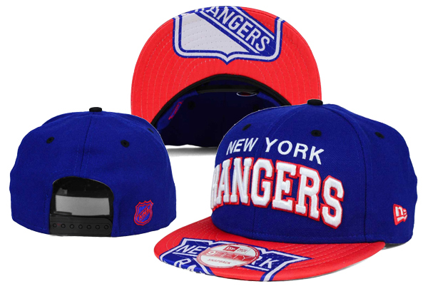 New York Rangers Team Logo Navy Snapback Adjustable Hat