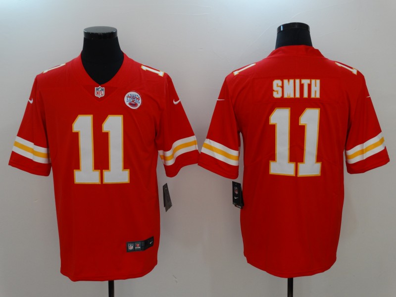 Nike Chiefs 11 Alex Smith Red Vapor Untouchable Player Limited Jersey