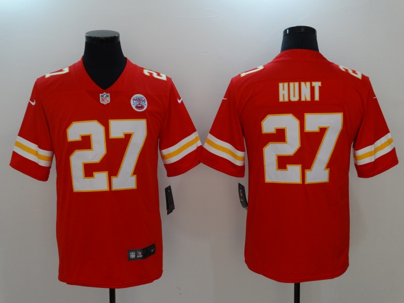 Nike Chiefs 27 Kareem Hunt Red Vapor Untouchable Player Limited Jersey
