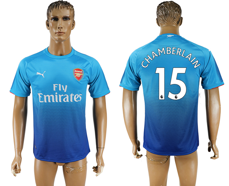 2017-18 Arsenal 15 GHAMBERLAIN Away Thailand Soccer Jersey