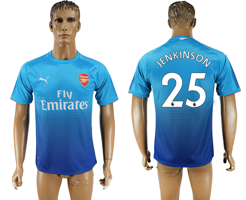 2017-18 Arsenal 25 JENKINSON Away Thailand Soccer Jersey