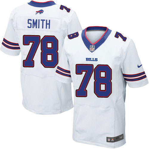 Nike Bills 78 Bruce Smith White Elite Jersey