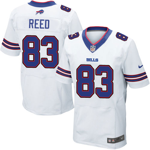 Nike Bills 83 Andre Reed White Elite Jersey