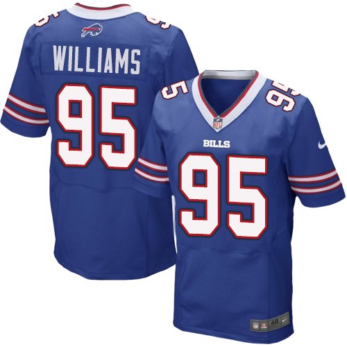 Nike Bills 95 Kyle Williams Blue Elite Jersey