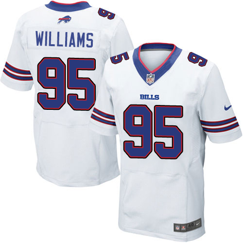 Nike Bills 95 Kyle Williams White Elite Jersey