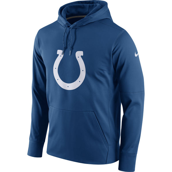 Men's Indianapolis Colts Nike Royal Circuit Logo Essential Performance Pullover Hoodie