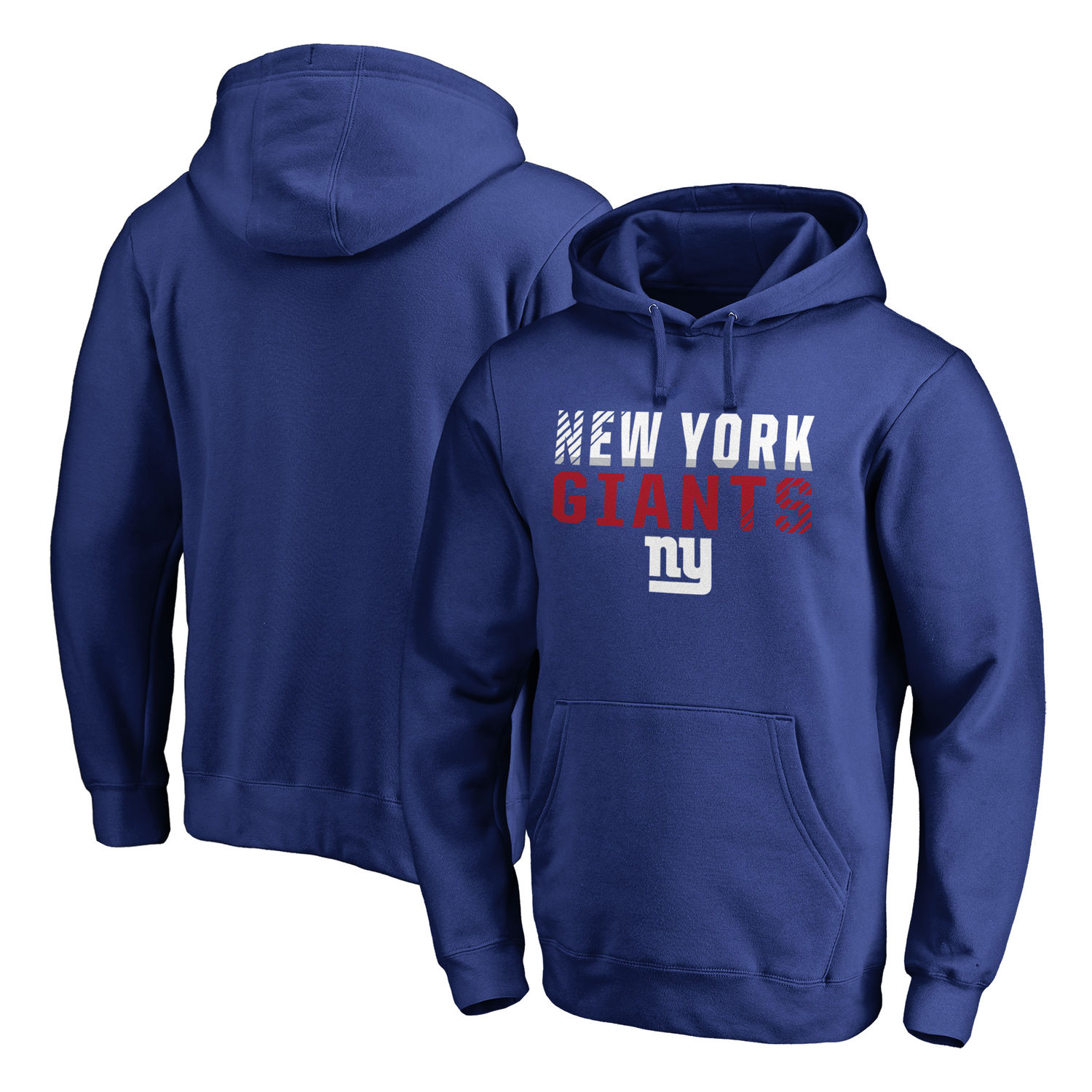 Men's New York Giants NFL Pro Line by Fanatics Branded Royal Iconic Collection Fade Out Pullover Hoodie