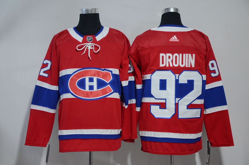 Canadiens 92 Jonathan Drouin Red Adidas Jersey